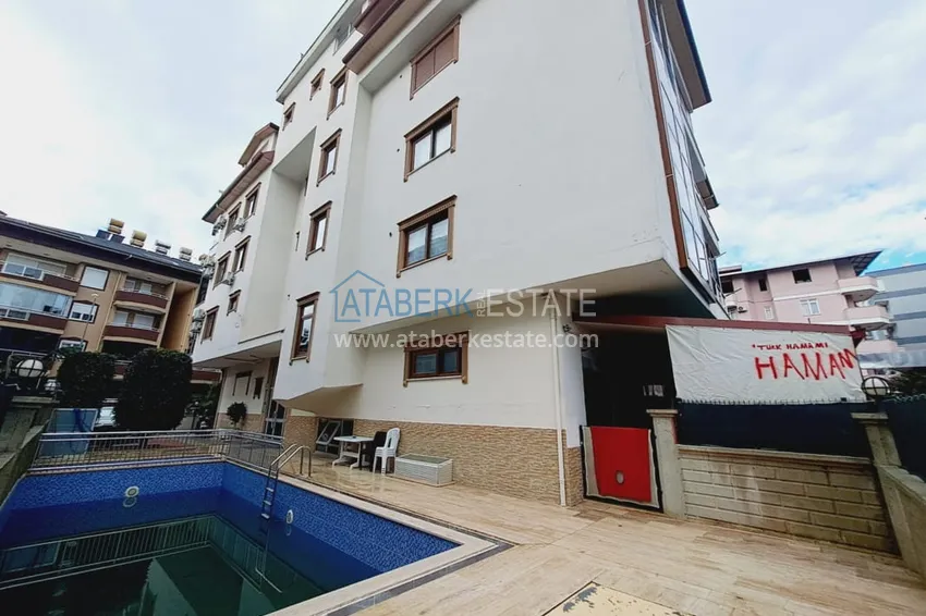 Apartament z jedną sypialnią z meblami i przeszklonym balkonem w Oba, Alanya 5 