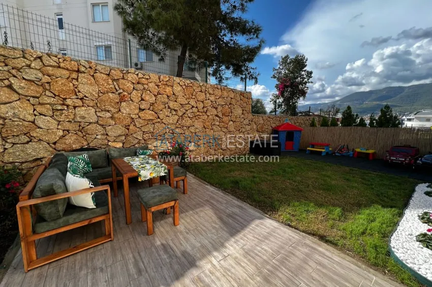Trzypokojowe mieszkanie z wyjściem do ogrodu w Oba, Alanya  12 