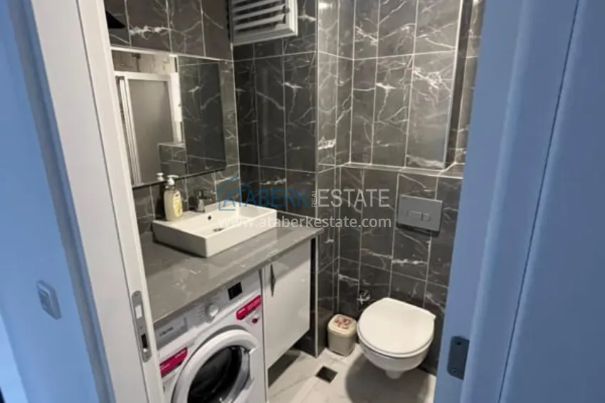 Kupuj  1+1 umeblowane mieszkanie w nowym kompleksie mieszkalnym, dzielnica Avsallar — Alanya. Nadaje się do wynajmu krótkoterminowego  8 