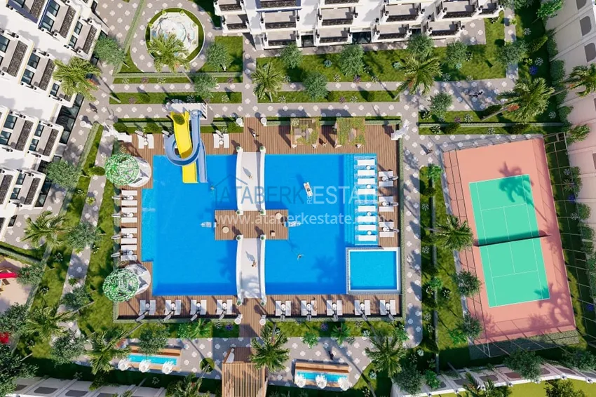 Apartament 1+1 w kompleksie w budowie — Alanya, dzielnica Avsallar  3 