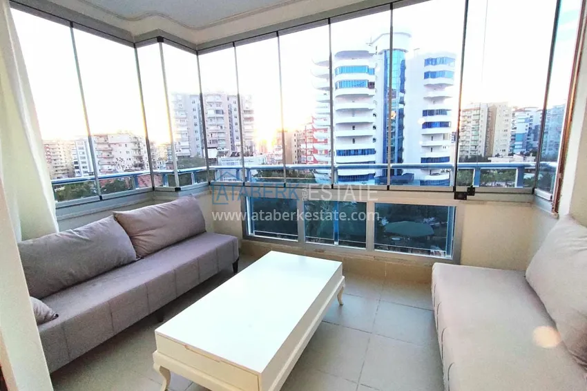 Kupuj  Apartament 1+1 z meblami i przeszklonym balkonem 450 metrów od morza — Mahmutlar, Alanya 14 
