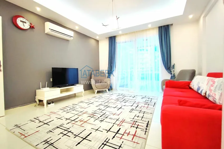 Kupuj  Apartament 1+1 z meblami i przeszklonym balkonem 450 metrów od morza — Mahmutlar, Alanya 6 