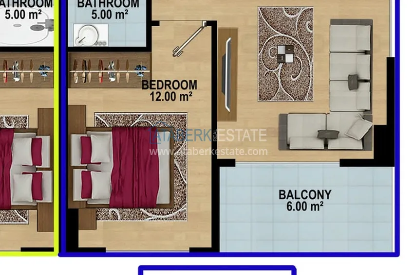 Kupuj taniej Dobrze wykończony apartament z jedną sypialnią w kompleksie z luksusową infrastrukturą - Alanya, dzielnica Payallar 1