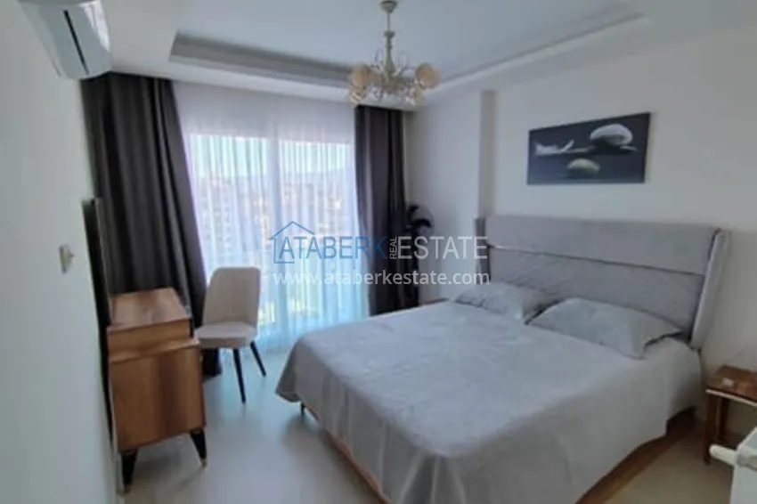 Kupuj  Umeblowany apartament 2+1 z widokiem na morze w Teje Mersin 5 
