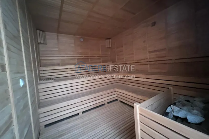 Apartament 2+1 z meblami, przeszklonym balkonem i widokiem na morze, centrum Alanya 12 
