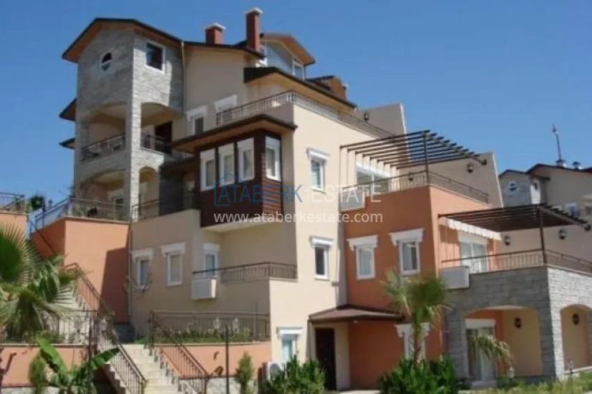 Dwupoziomowy apartament z meblami, oddzielną kuchnią i widokiem na morze - Alanya, dzielnica Turkler 10 