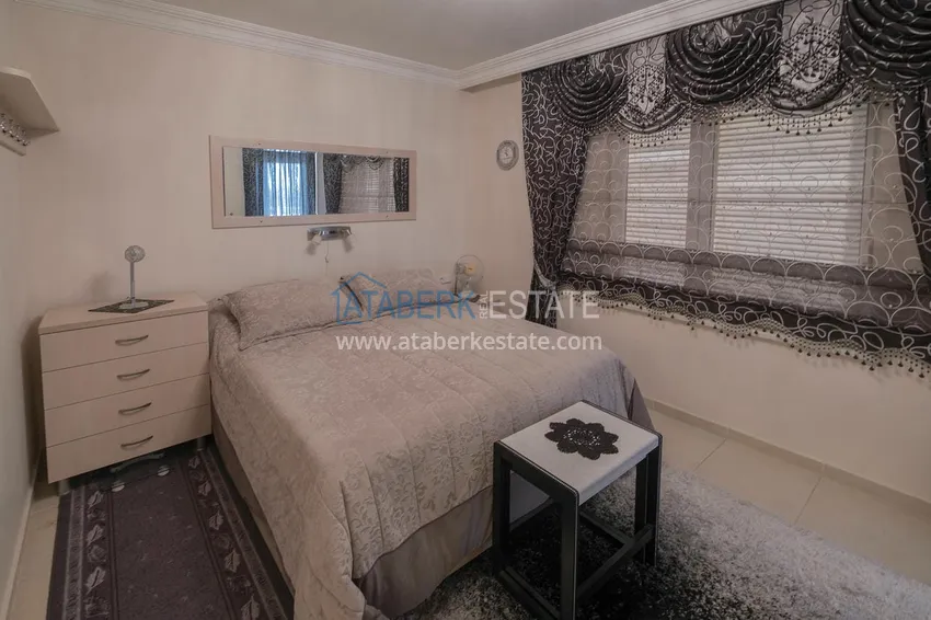 Kupuj  Apartament 2+1 z meblami, przeszklonym balkonem i widokiem na morze, centrum Alanya 10 