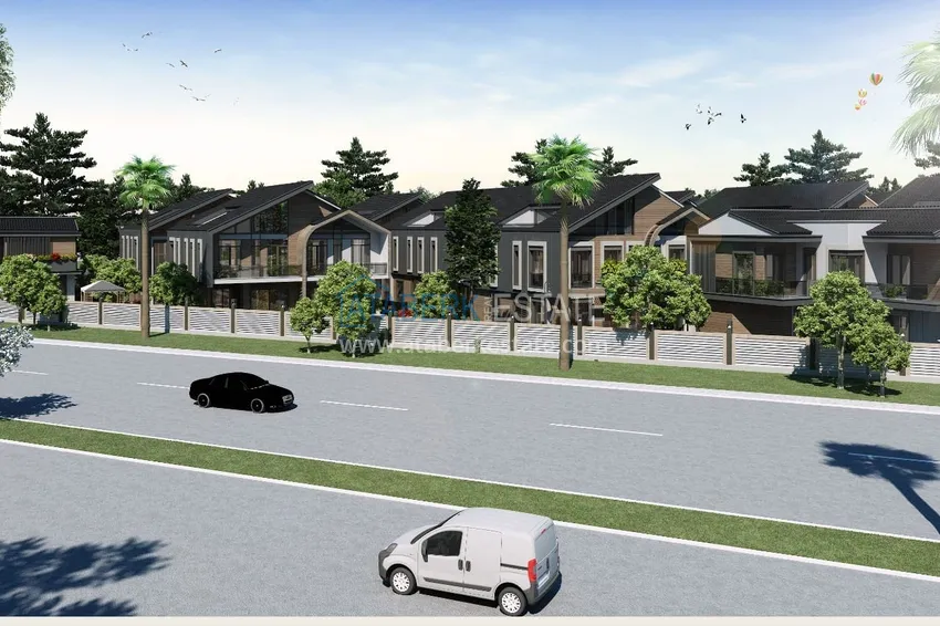 Nowy projekt w Antalyi to luksusowy kompleks domków letniskowych w malowniczej okolicy Dosemealti. Własność obywatelska  13 
