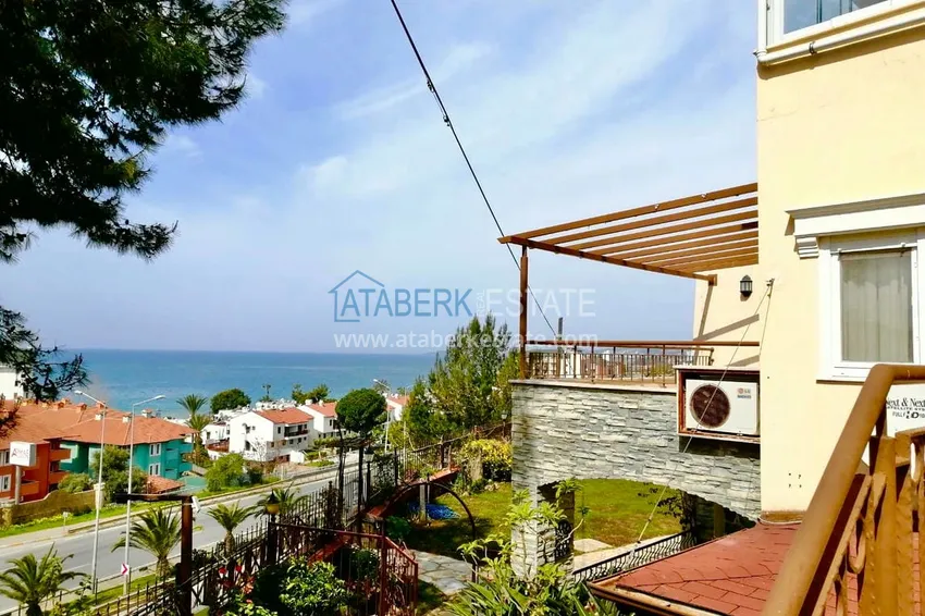 Dwupoziomowy apartament z meblami, oddzielną kuchnią i widokiem na morze - Alanya, dzielnica Turkler 14 