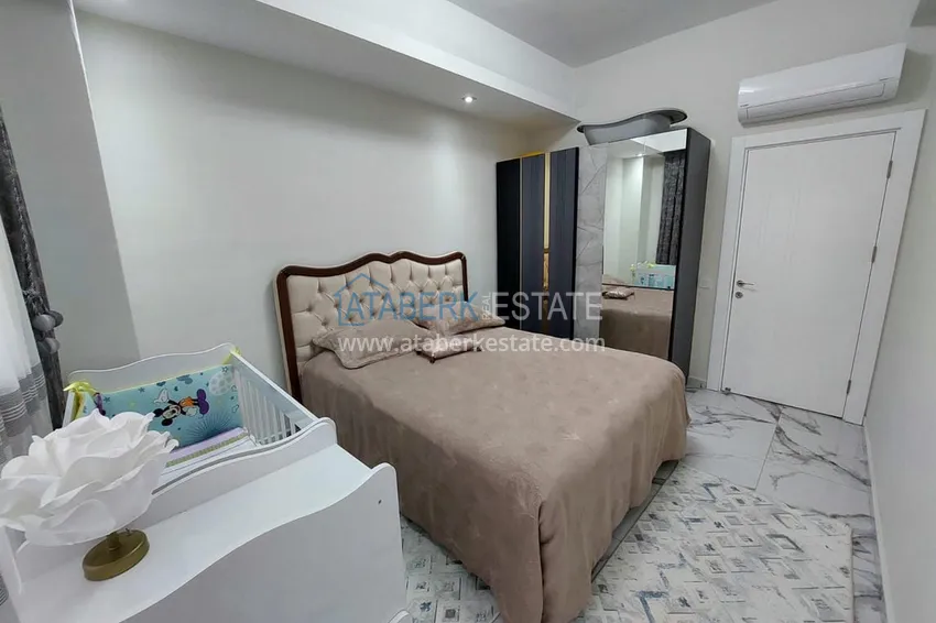 Kupuj Apartament pod klucz z 1 sypialnią i przeszklonym balkonem w Alanya w dzielnicy Avsallar. Dostępna jest rata 14