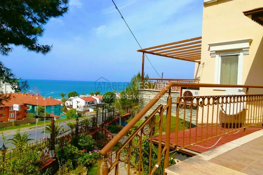 Dwupoziomowy apartament z meblami, oddzielną kuchnią i widokiem na morze - Alanya, dzielnica Turkler 15 