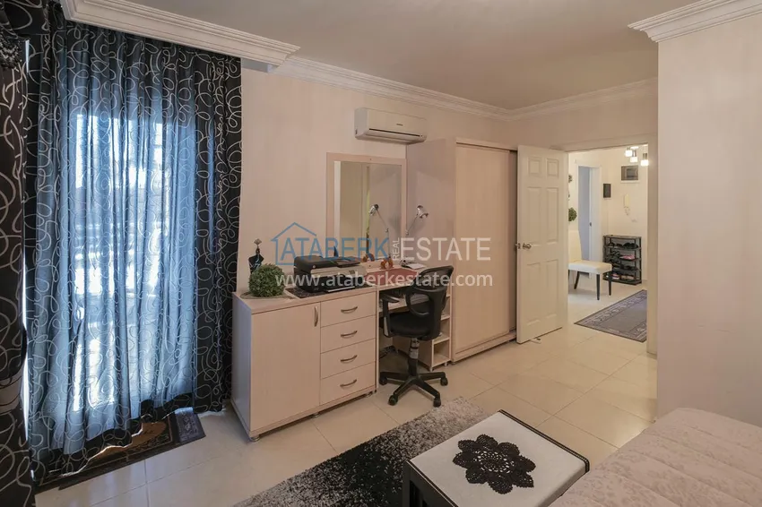 Kupuj  Apartament 2+1 z meblami, przeszklonym balkonem i widokiem na morze, centrum Alanya 14 