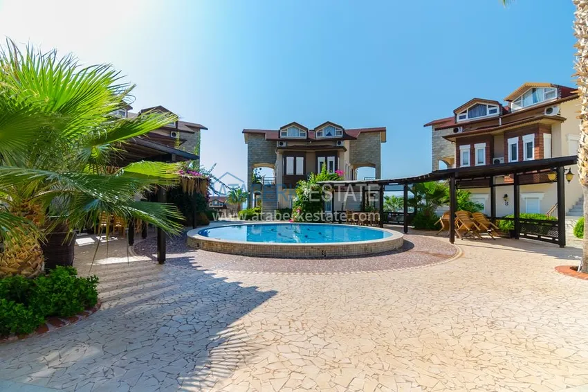 Dwupoziomowy apartament z meblami, oddzielną kuchnią i widokiem na morze - Alanya, dzielnica Turkler 1 
