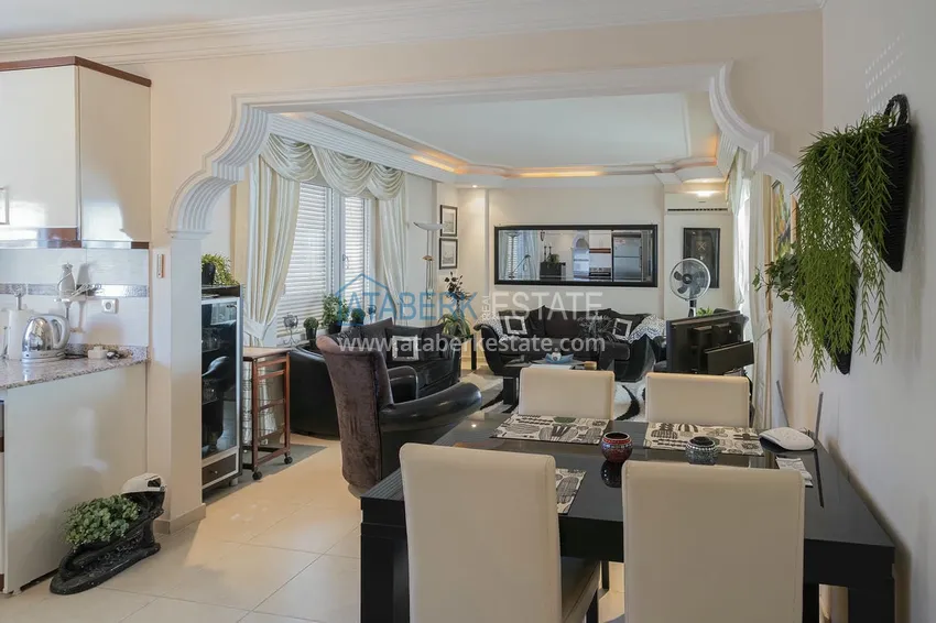 Kupuj  Apartament 2+1 z meblami, przeszklonym balkonem i widokiem na morze, centrum Alanya 6 