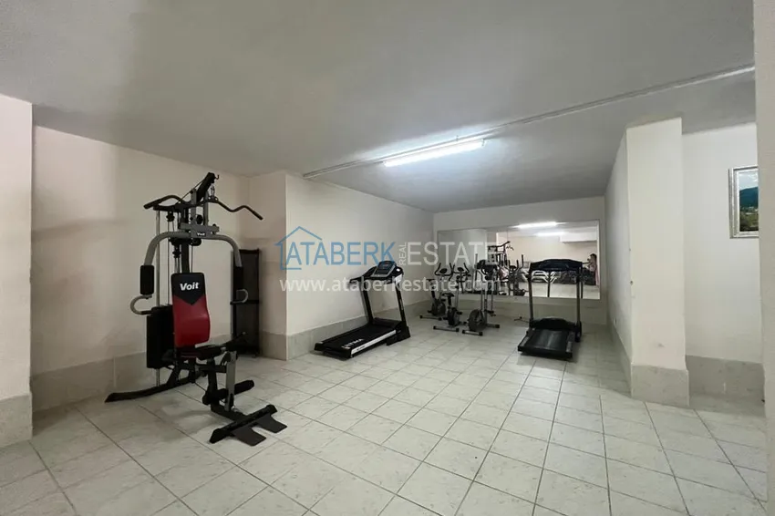 Apartament 2+1 z meblami, przeszklonym balkonem i widokiem na morze, centrum Alanya 7 