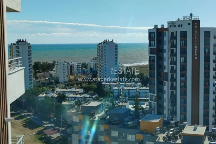 Kupuj  Umeblowany apartament 2+1 z widokiem na morze w Teje Mersin 9 