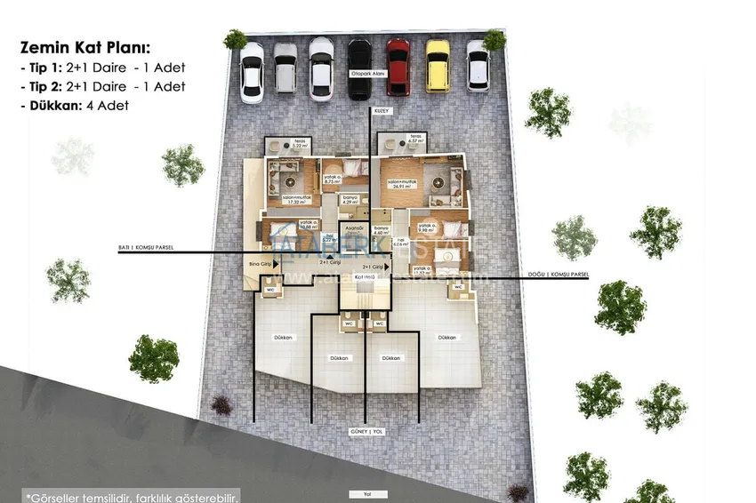Kupuj taniej Apartamenty w centrum Antalyi bezpośrednio od dewelopera w budowanym kompleksie 1 