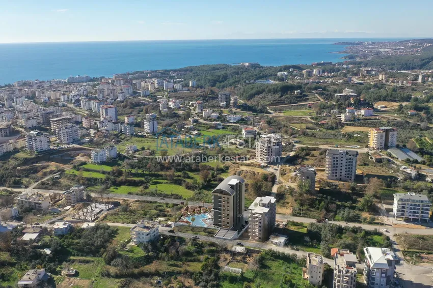 Jednopokojowe mieszkanie w nowym kompleksie mieszkalnym — Alanya, dzielnica Avsallar  1 