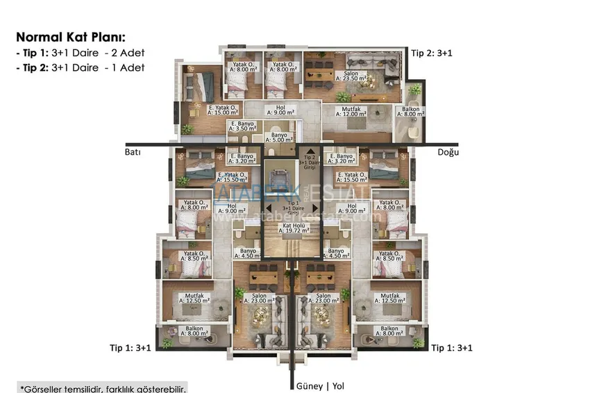 Kupuj taniej Apartamenty w centrum Antalyi bezpośrednio od dewelopera w budowanym kompleksie 2 