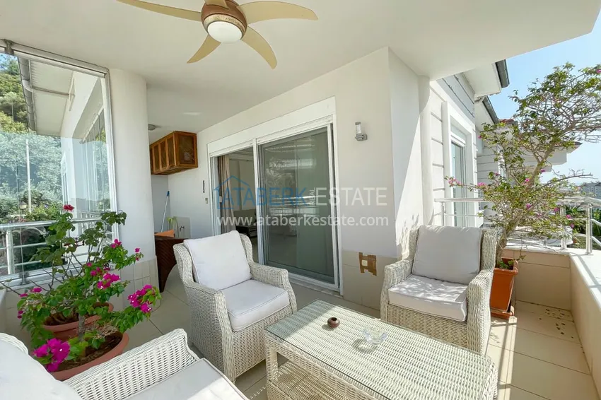 Kupuj  Umeblowany dwupoziomowy penthouse z widokiem na morze i góry — Alanya, dzielnica Cikcilli 13 