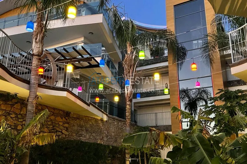 Apartament z wyjściem do ogrodu w rezydencji z koncepcją hotelową — Alanya, dzielnica Konakli  14 