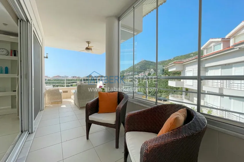 Kupuj  Umeblowany dwupoziomowy penthouse z widokiem na morze i góry — Alanya, dzielnica Cikcilli 15 