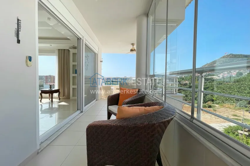 Kupuj  Umeblowany dwupoziomowy penthouse z widokiem na morze i góry — Alanya, dzielnica Cikcilli 16 