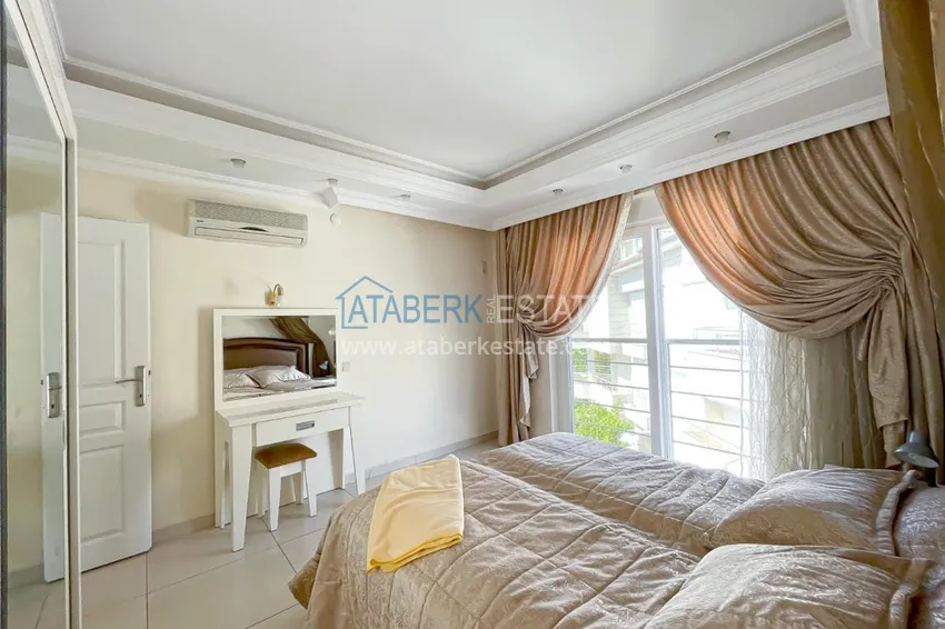 Kupuj  Umeblowany dwupoziomowy penthouse z widokiem na morze i góry — Alanya, dzielnica Cikcilli 18 
