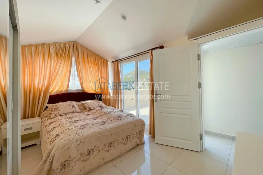 Kupuj  Umeblowany dwupoziomowy penthouse z widokiem na morze i góry — Alanya, dzielnica Cikcilli 27 