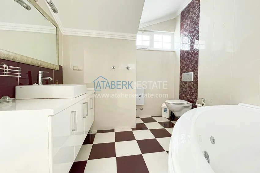 Kupuj  Umeblowany dwupoziomowy penthouse z widokiem na morze i góry — Alanya, dzielnica Cikcilli 35 
