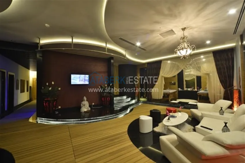 Apartament z wyjściem do ogrodu w rezydencji z koncepcją hotelową — Alanya, dzielnica Konakli  37 