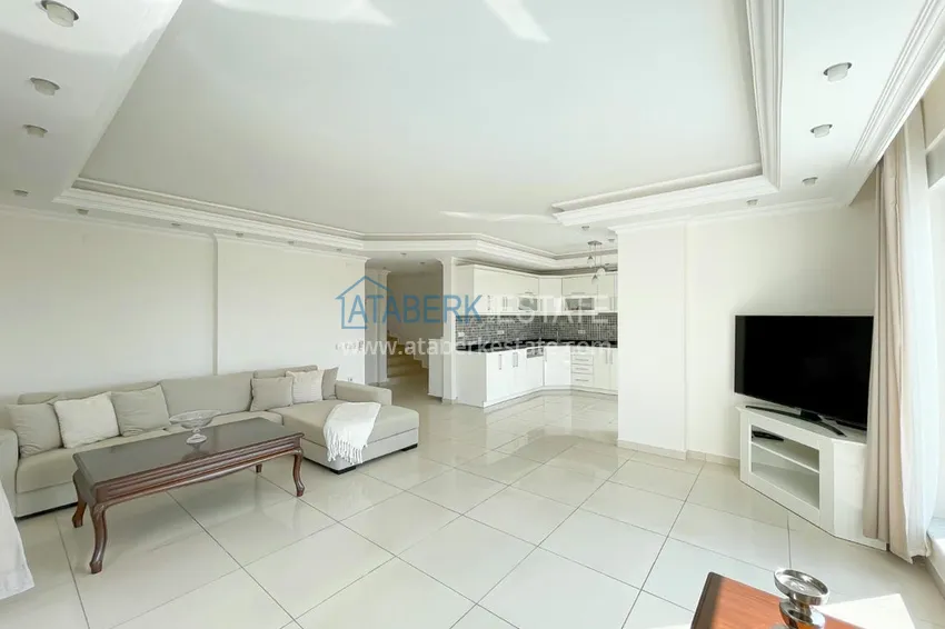 Kupuj  Umeblowany dwupoziomowy penthouse z widokiem na morze i góry — Alanya, dzielnica Cikcilli 3 