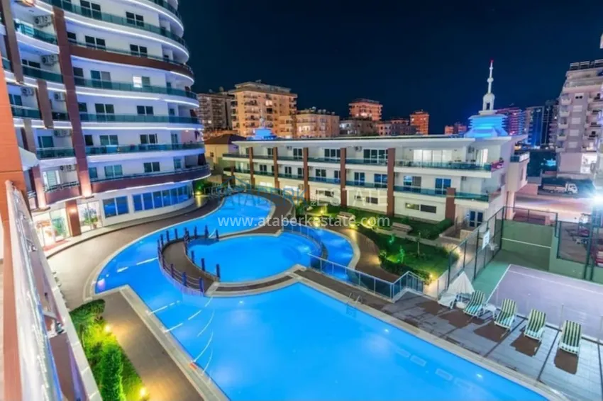 Umeblowane mieszkanie w luksusowym kompleksie w Alanya, dzielnica Mahmutlar 3 