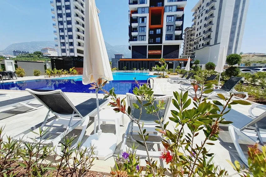 Panoramiczny dwupoziomowy penthouse z oryginalnym wnętrzem w centrum Mahmutlar, sobotni rynek 3 