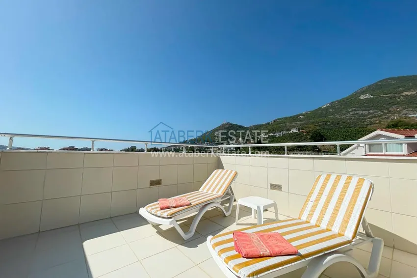Kupuj  Umeblowany dwupoziomowy penthouse z widokiem na morze i góry — Alanya, dzielnica Cikcilli 40 