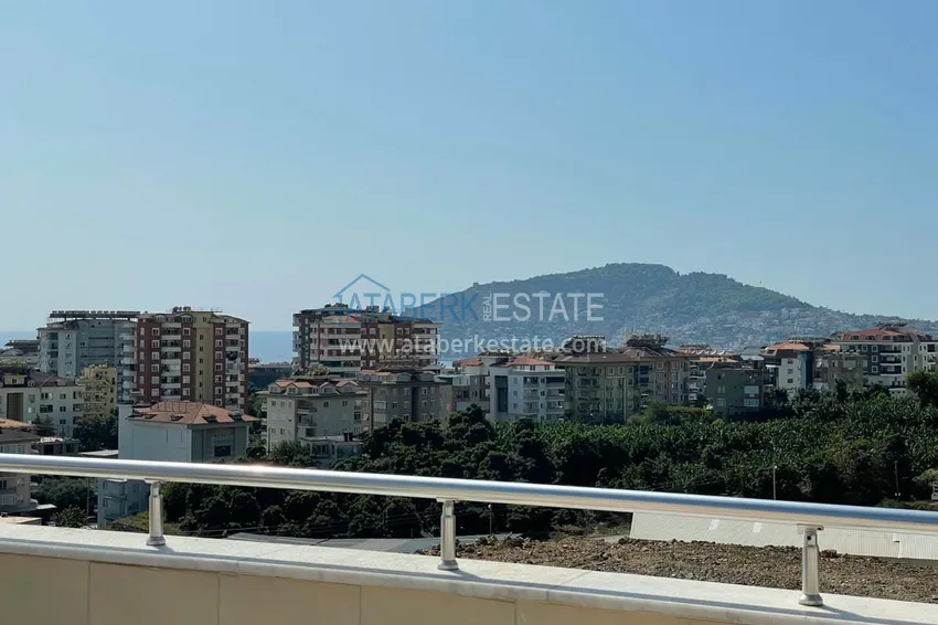 Kupuj  Umeblowany dwupoziomowy penthouse z widokiem na morze i góry — Alanya, dzielnica Cikcilli 41 