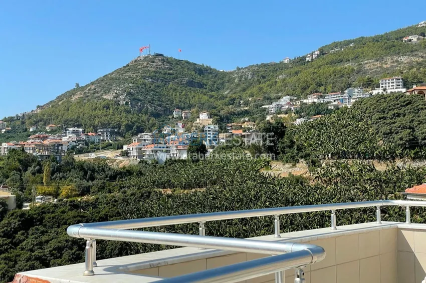 Kupuj  Umeblowany dwupoziomowy penthouse z widokiem na morze i góry — Alanya, dzielnica Cikcilli 43 