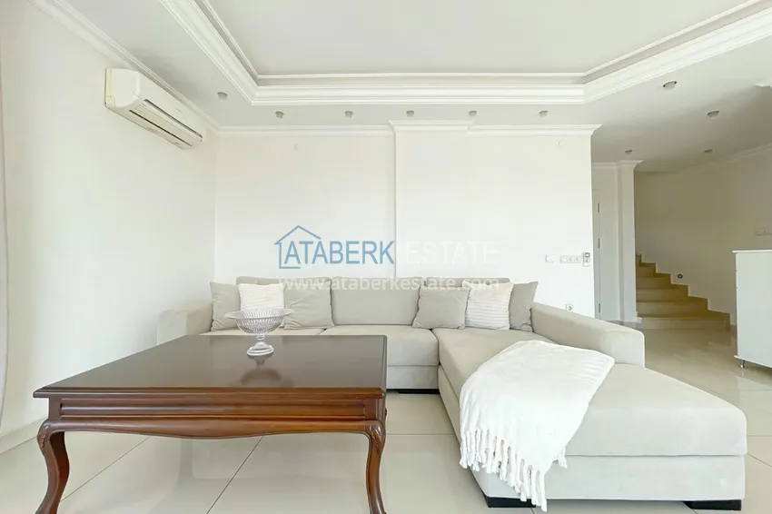 Kupuj  Umeblowany dwupoziomowy penthouse z widokiem na morze i góry — Alanya, dzielnica Cikcilli 4 