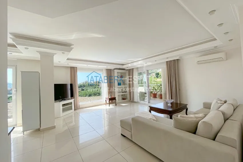 Kupuj  Umeblowany dwupoziomowy penthouse z widokiem na morze i góry — Alanya, dzielnica Cikcilli 7 