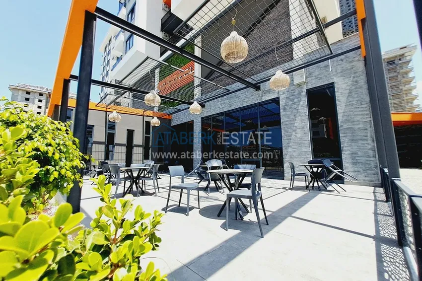 Panoramiczny dwupoziomowy penthouse z oryginalnym wnętrzem w centrum Mahmutlar, sobotni rynek 7 
