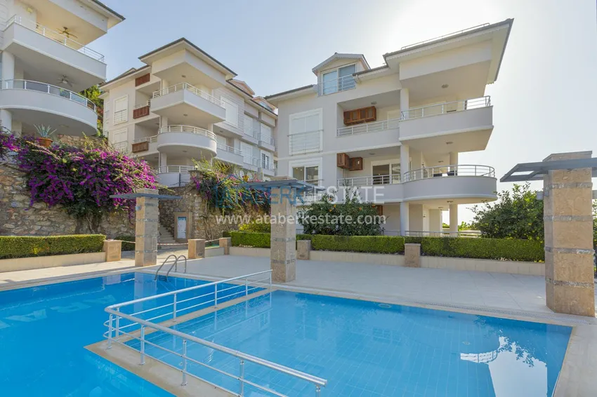 Umeblowany dwupoziomowy penthouse z widokiem na morze i góry — Alanya, dzielnica Cikcilli 9 