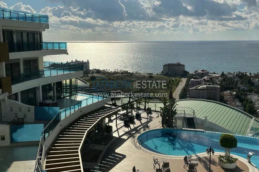 Apartament z wyjściem do ogrodu w rezydencji z koncepcją hotelową — Alanya, dzielnica Konakli  9 