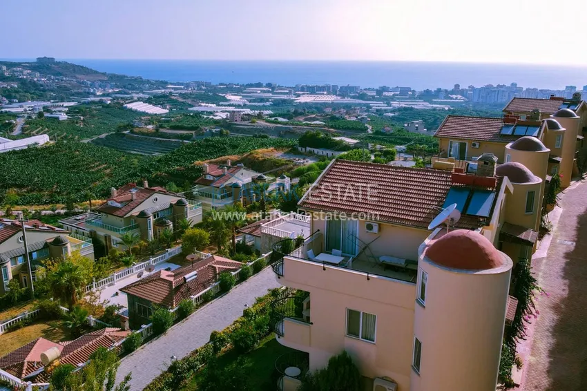 Duplex z ekskluzywnymi meblami koncepcyjnymi i luksusowymi panoramicznymi widokami — Alanya, dzielnica Mahmutlar 9 