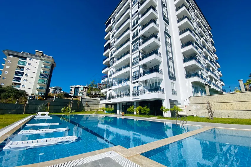 Umeblowane mieszkanie w nowoczesnym kompleksie - dzielnica Avsallar, Alanya. Nadaje się do wynajmu krótkoterminowego  1 