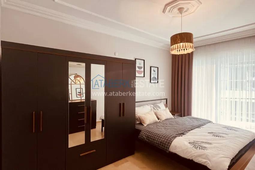 Kupuj Odnowiony apartament z nowymi meblami 300 metrów od morza - dzielnica Oba, Alanya 14
