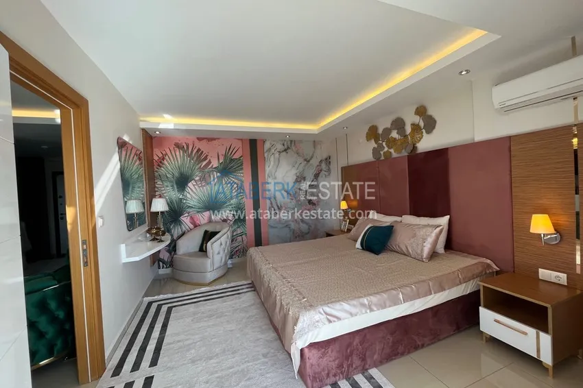 Kupuj  Doskonały dwupoziomowy penthouse z widokiem na morze w luksusowym kompleksie - dzielnica Cikcilli, Alanya 18 
