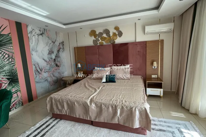Kupuj  Doskonały dwupoziomowy penthouse z widokiem na morze w luksusowym kompleksie - dzielnica Cikcilli, Alanya 19 