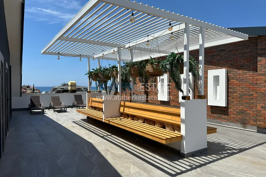 1+1 apartament bezpośrednio od właściciela w nowym budynku 250 od morza - Centrum Alanya 17 