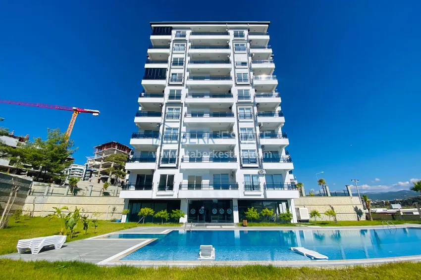 Umeblowane mieszkanie w nowoczesnym kompleksie - dzielnica Avsallar, Alanya. Nadaje się do wynajmu krótkoterminowego  2 