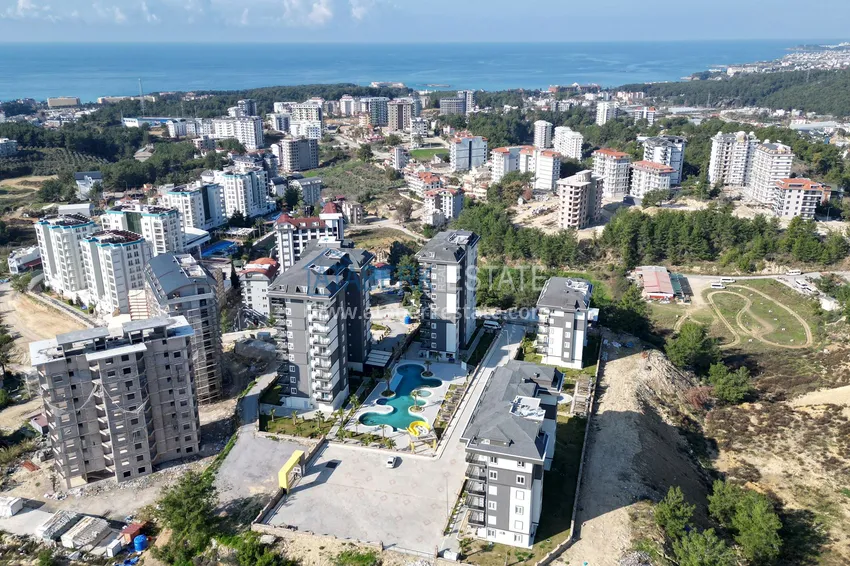 Nowy apartament z widokiem na morze — nowe budynki w Alanyi, dzielnica Avsallar 1 